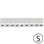 LEGRAND - Repère Mémocab - lettre S noir sur fond blanc - 2