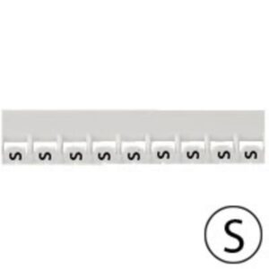 LEGRAND - Repère Mémocab - lettre S noir sur fond blanc - 2