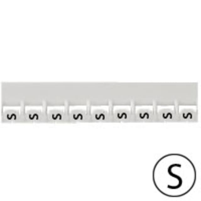 LEGRAND - Repère Mémocab - lettre S noir sur fond blanc - 2 LEGRAND - Repère Mémocab - lettre S noir sur fond blanc - 2