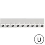 LEGRAND - Repère Mémocab - lettre U noir sur fond blanc - 2