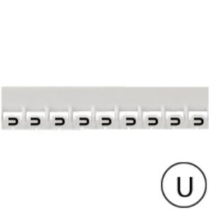 LEGRAND - Repère Mémocab - lettre U noir sur fond blanc - 2