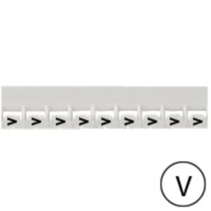LEGRAND - Repère Mémocab - lettre V noir sur fond blanc - 2