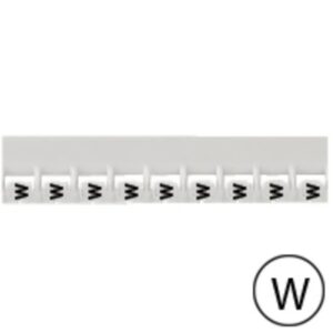 LEGRAND - Repère Mémocab - lettre W noir sur fond blanc - 2
