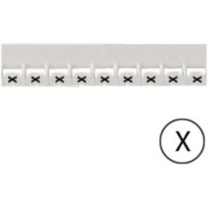LEGRAND - Repère Mémocab - lettre X noir sur fond blanc - 2