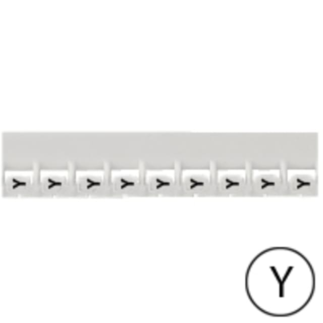 LEGRAND - Repère Mémocab - lettre Y noir sur fond blanc - 2 LEGRAND - Repère Mémocab - lettre Y noir sur fond blanc - 2