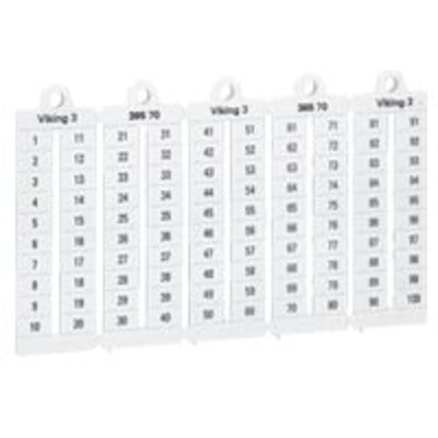 LEGRAND - Repères Viking 3 - pas 5 mm Chiffres 101 à 200 - lect.hor. - 039511 LEGRAND - Repères Viking 3 - pas 5 mm Chiffres 101 à 200 - lect.hor. - 039511