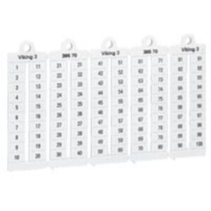 LEGRAND - Repères Viking 3 - pas 6 mm Chiffres 1 à 10 - lect. hor. - 039515