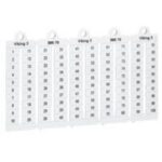 LEGRAND - Repères Viking 3 - pas 6 mm Chiffres 1 à 100 - lect. vert. - 039570