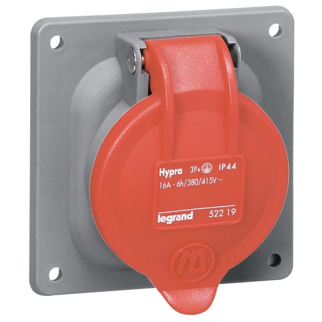 LEGRAND - Socle tableau Hypra plastique IP 44 -BT-380-415V-32A-3P+N+T - 052920 LEGRAND - Socle tableau Hypra plastique IP 44 -BT-380-415V-32A-3P+N+T - 052920