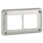 LEGRAND - Soliroc plaque 2 postes entraxe 71mm - IP55 - IK10 - 077852