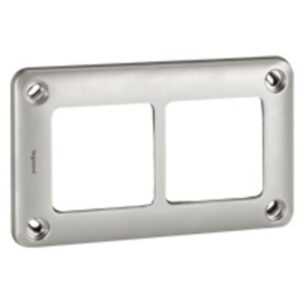LEGRAND - Soliroc plaque 2 postes entraxe 71mm - IP55 - IK10 - 077852