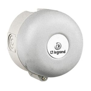 LEGRAND - Sonnerie forte puissance IP 40 230 V - 50 mA - 90 db - gris - 041349
