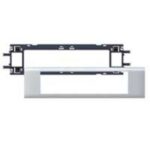 LEGRAND - Support DLP alu 8 mod cv. 65mm Mosaic quadruple - 011208