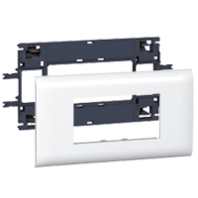 LEGRAND Mosaic Support DLP 4 modules Support de modules 4 postes avec couvercle 85 mm blanc