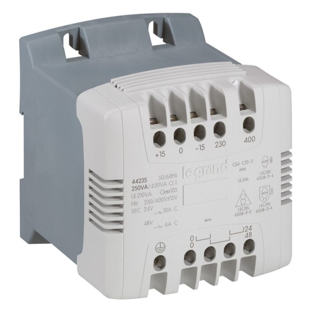 LEGRAND - Transfo de sép. - 400 VA 230-400V prim. - 115-230V sec. - 044266 LEGRAND - Transfo de sép. - 400 VA 230-400V prim. - 115-230V sec. - 044266
