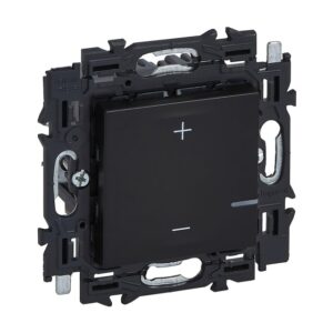 LEGRAND - Val variateur 2 fils 125W Led app. complet noir à griffes - 741763A