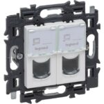 LEGRAND - Valena Next double RJ45 UTP cat6 blanc mat - 741986