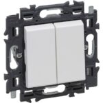 LEGRAND - Valena Next double poussoir blanc mat - 741949