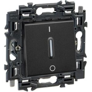 LEGRAND - Valena Next inter bipolaire 16AX appareil complet noir à griffes - 741743
