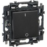 LEGRAND - Valena Next inter bipolaire à voyant 16AX appareil complet noir à griffes - 741744