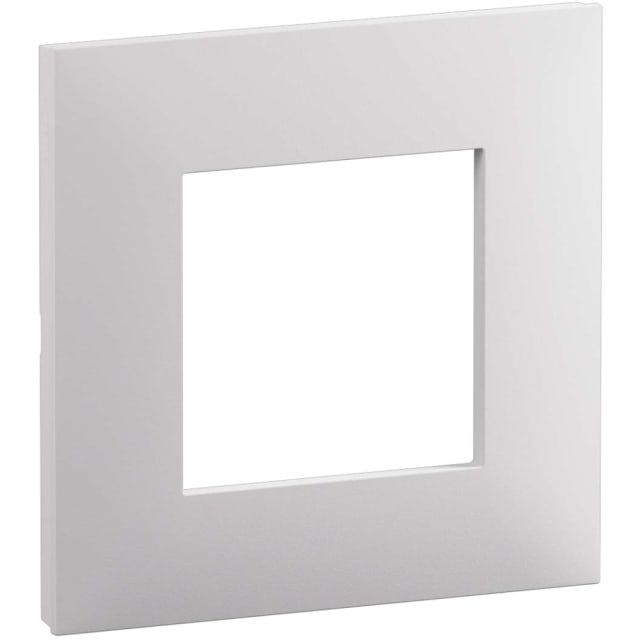 LEGRAND Valena Next Plaque 1 poste blanc mat Plaque de finition carrée blanc mat pour 1 poste avec ouverture centrale