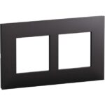 LEGRAND - Valena Next plaque 2 postes 57mm noir mat - 741158L
