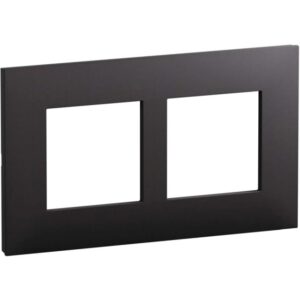 LEGRAND - Valena Next plaque 2 postes 57mm noir mat - 741158L