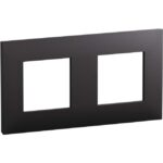 LEGRAND - Valena Next plaque 2 postes 71mm noir mat - 741152L