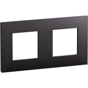 LEGRAND - Valena Next plaque 2 postes 71mm noir mat - 741152L