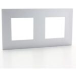 LEGRAND - Valena Next plaque 2 postes hor/vert entraxe 71mm alu - 741132