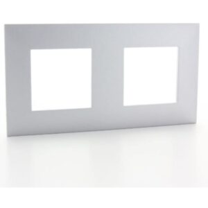 LEGRAND - Valena Next plaque 2 postes hor/vert entraxe 71mm alu - 741132