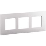LEGRAND - Valena Next plaque 3 postes 57mm blanc mat - 741119L