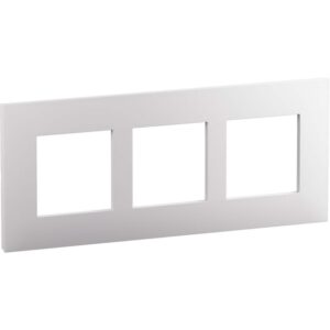 LEGRAND - Valena Next plaque 3 postes 57mm blanc mat - 741119L