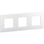 LEGRAND - Valena Next plaque 3 postes 71mm blanc brillant - 741103L