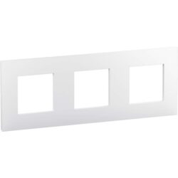 LEGRAND - Valena Next plaque 3 postes 71mm blanc brillant - 741103L