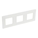 LEGRAND - Valena Next plaque 3 postes hor/vert entraxe 71mm blanc - 741103