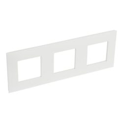 LEGRAND - Valena Next plaque 3 postes hor/vert entraxe 71mm blanc - 741103