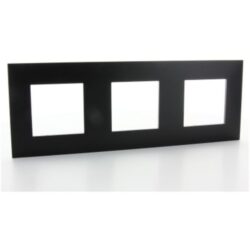 LEGRAND - Valena Next plaque 3 postes hor/vert entraxe 71mm noir - 741153