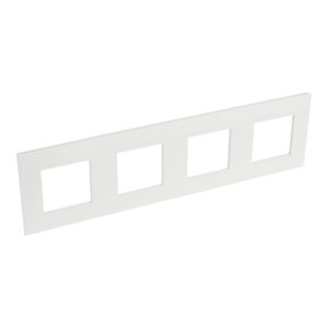 LEGRAND - Valena Next plaque 4 postes hor/vert entraxe 71mm blanc - 741104