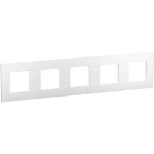 LEGRAND - Valena Next plaque 5 postes 71mm blanc brillant - 741105L