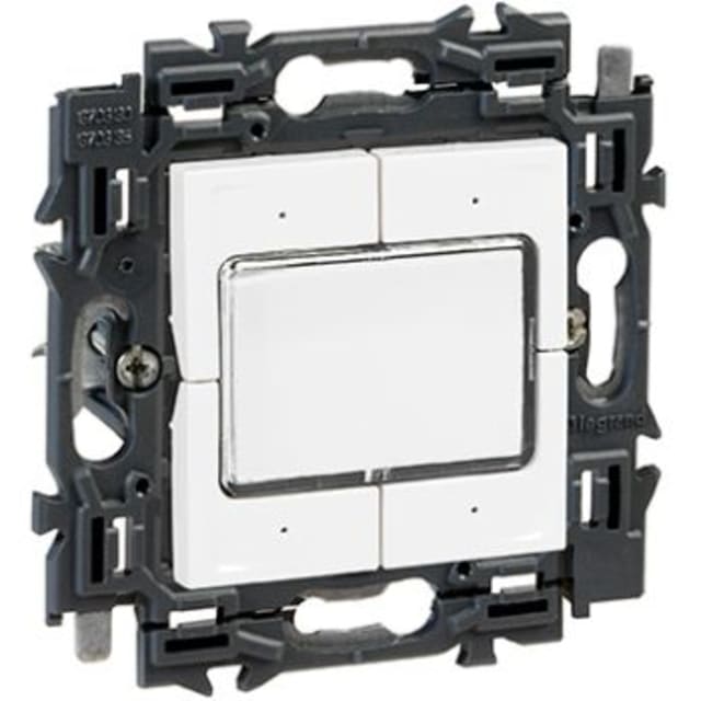 LEGRAND - Valena Next poussoir 4 boutons compacte appareil complet blanc à griffes - 741553 LEGRAND - Valena Next poussoir 4 boutons compacte appareil complet blanc à griffes - 741553
