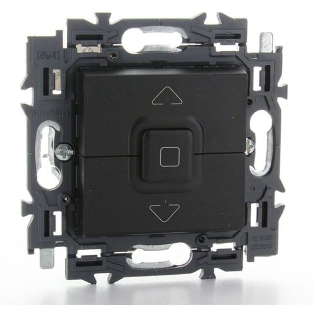 LEGRAND - Valena Next poussoir volets roulants appareil complet noir à griffes - 741757 LEGRAND - Valena Next poussoir volets roulants appareil complet noir à griffes - 741757