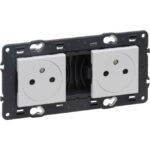 LEGRAND - Valena Next prise 2x2P+T affl. blanc mat - 741912