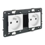 LEGRAND - Valena Next prise 2x2P+T précâblée appareil complet blanc à vis - 741522
