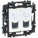 LEGRAND - Valena Next prise 2xRJ45 cat6 UTP appareil complet blanc à griffes - 741571