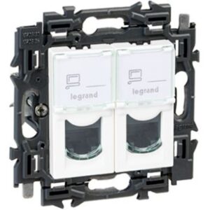 LEGRAND - Valena Next prise 2xRJ45 cat6 UTP appareil complet blanc à griffes - 741571