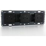 LEGRAND - Valena Next prise 3x2P+T précâblée aff appareil complet noir à vis - 741733