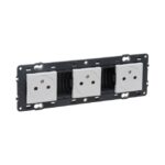LEGRAND - Valena Next prise 3x2P+T précâblée affleurante appareil complet blanc à vis - 741533