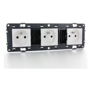LEGRAND - Valena Next prise 3x2P+T précâblée appareil complet blanc à vis - 741523