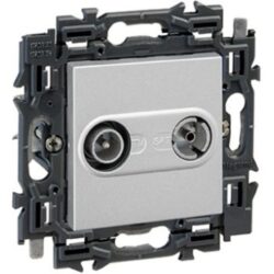 LEGRAND - Valena Next prise TV/FM réseau câblé appareil complet alu à griffes - 741672
